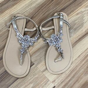 Elegant Sandals with rhinestones